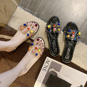 Papuci moderni de dama cu curea din silicon