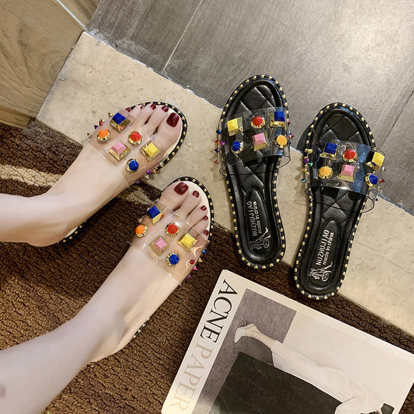 Papuci moderni de dama cu curea din silicon