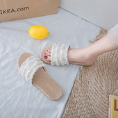 Jauna modeļa vasaras čības ar pērļu rotājumu