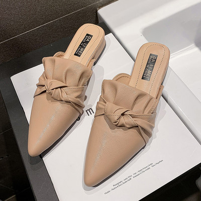 Papuci de primăvară model ascuțit din piele ecologică