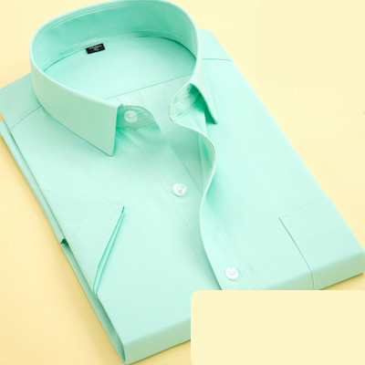 Мъжка елегантна риза с дълъг ръкав и копчета няколко цвята 