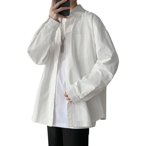 Camasa larga barbati model nou cu maneci lungi