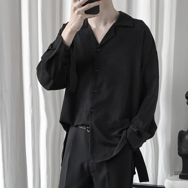 Cămașă de bărbați actuală cu model clasic cu guler curat