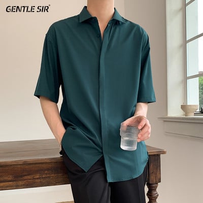 Moderná košeľa s klasickým golierom a dlhými rukávmi