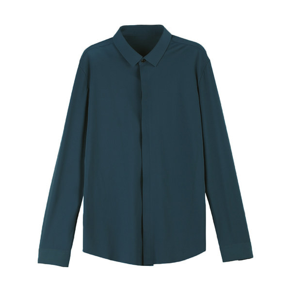 Moderná košeľa s klasickým golierom a dlhými rukávmi