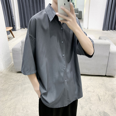 Cămașă pentru bărbați cu guler clasic - mâneci lungi sau scurte