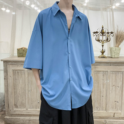 Cămașă pentru bărbați cu guler clasic - mâneci lungi sau scurte