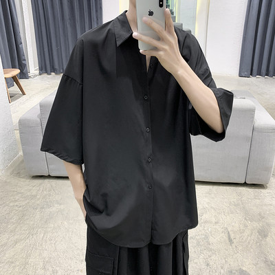 Cămașă pentru bărbați cu guler clasic - mâneci lungi sau scurte