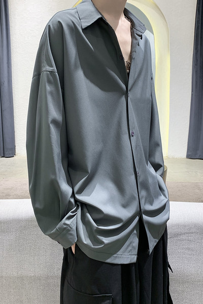 Cămașă pentru bărbați cu guler clasic - mâneci lungi sau scurte