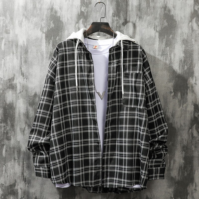 Νέο μοντέλο γυναικείο καρό πουκάμισο με τσέπη και κουμπιά