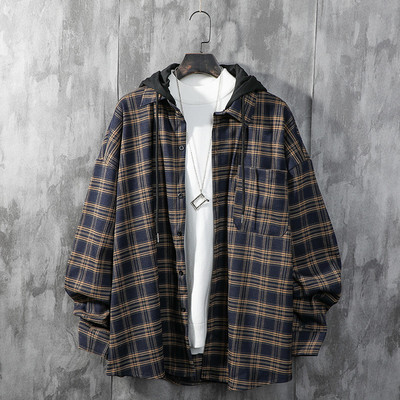 Νέο μοντέλο γυναικείο καρό πουκάμισο με τσέπη και κουμπιά