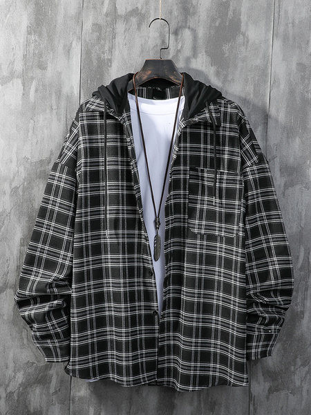 Νέο μοντέλο γυναικείο καρό πουκάμισο με τσέπη και κουμπιά