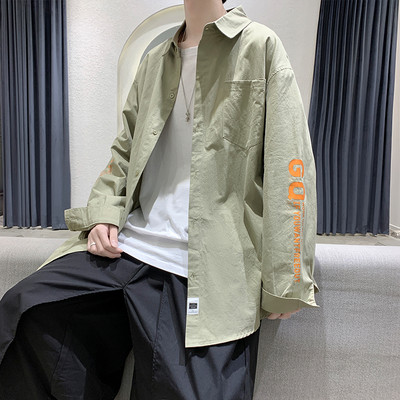 Cămașă casual bărbătească cu aplicație - mai multe modele