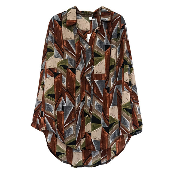 Cămașă colorată pentru bărbați cu mâneci lungi - model gratuit