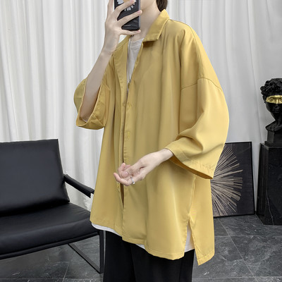 Camasa casual model lat cu maneci 3/4