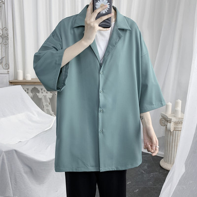 Camasa casual model lat cu maneci 3/4