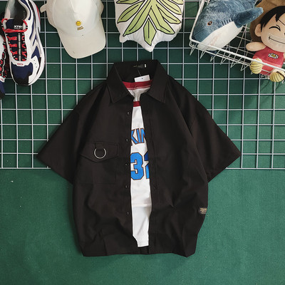 Cămașă casual pentru bărbați cu guler și nasturi clasici