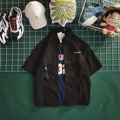 Cămașă casual pentru bărbați cu guler și nasturi clasici