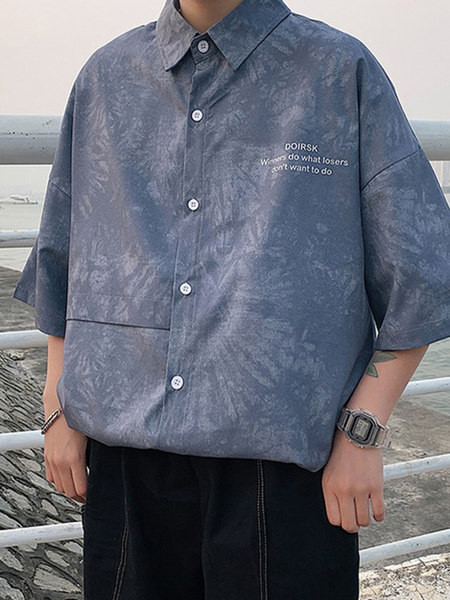 Camasa barbati model gratuit cu maneci 3/4