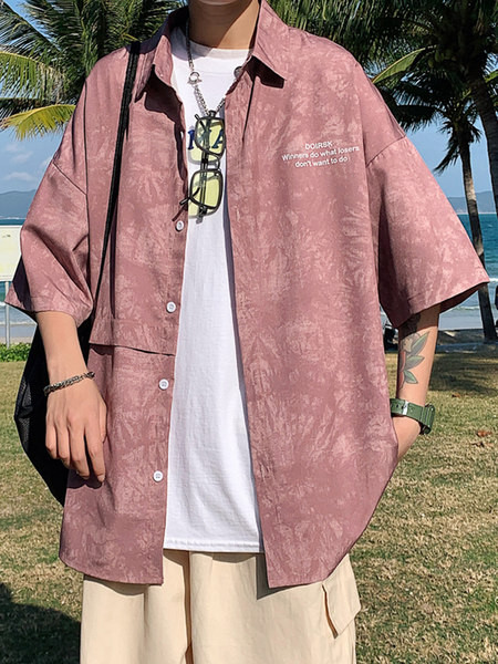 Camasa barbati model gratuit cu maneci 3/4