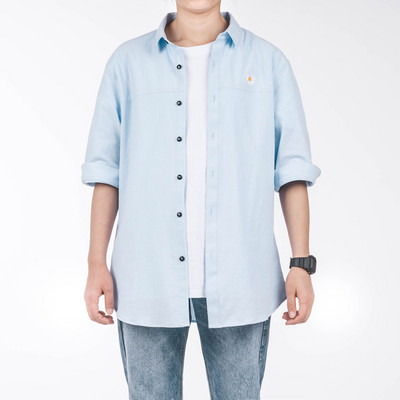 Ανδρικό πουκάμισο νέο μοντέλο με κλασικό κολάρο και τσέπη - διάφορα μοντέλα