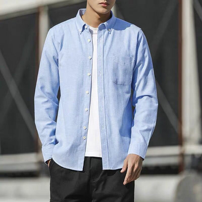 Ανδρικό πουκάμισο νέο μοντέλο με κλασικό κολάρο και τσέπη - διάφορα μοντέλα