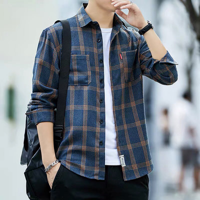 Ανδρικό πουκάμισο νέο μοντέλο με κλασικό κολάρο και τσέπη - διάφορα μοντέλα