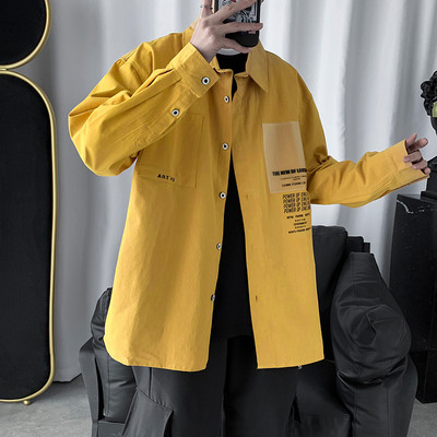 Ανδρικό πουκάμισο μοντέρνο με επιγραφές