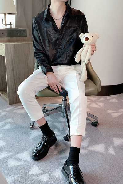 Cămașă bărbătească cu buzunar - mâneci scurte sau lungi