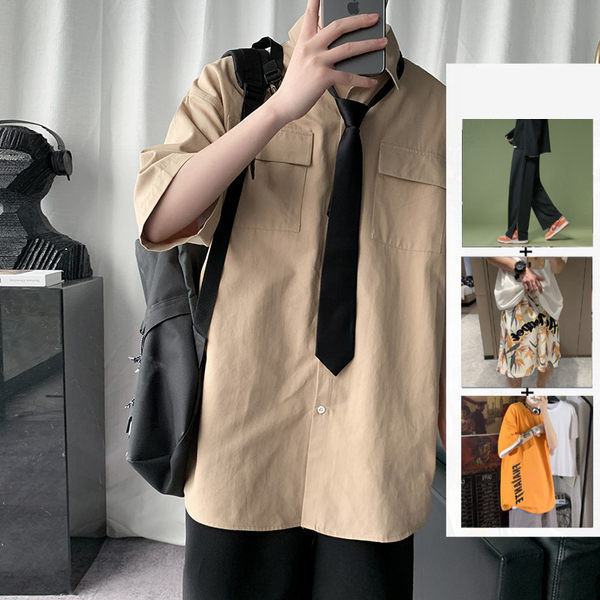 Uus mudel meeste lai tasku ja 3/4 varrukatega särk