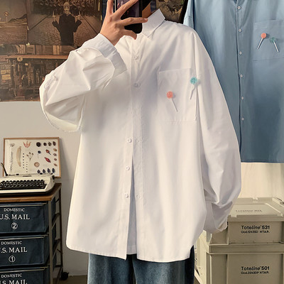 Cămașă pentru bărbați cu mâneci lungi și buzunar