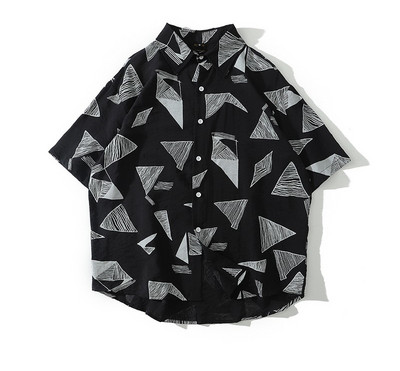 Cămașă lată modernă cu model cu model - diferite modele