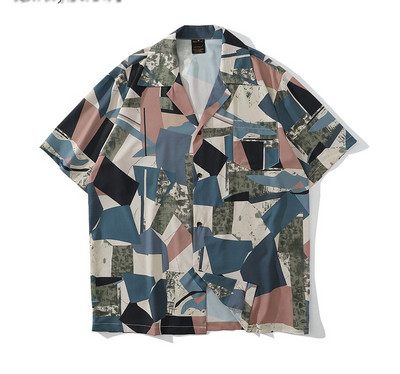 Cămașă lată modernă cu model cu model - diferite modele