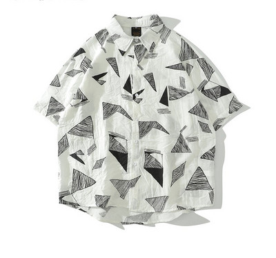 Cămașă lată modernă cu model cu model - diferite modele