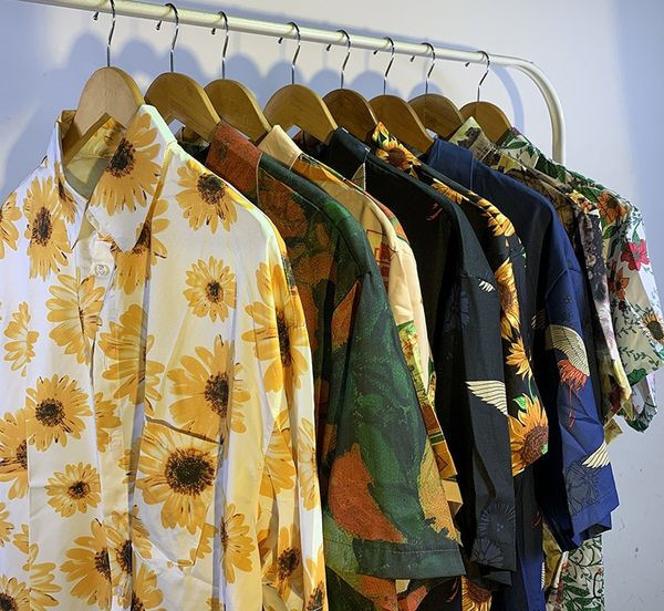 Cămașă lată modernă cu model cu model - diferite modele