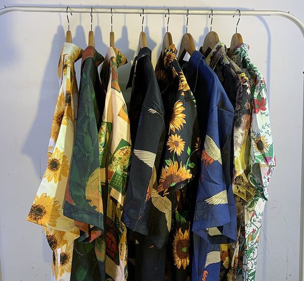 Cămașă lată modernă cu model cu model - diferite modele