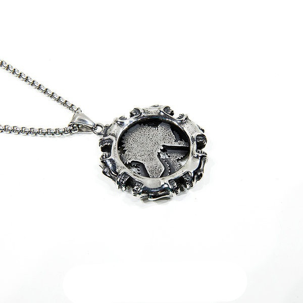 Ανδρική τοπική αλυσίδα με στρογγυλό μενταγιόν