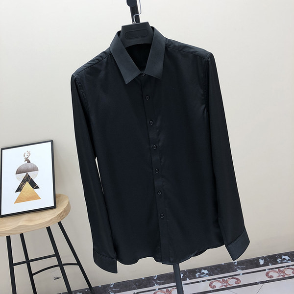 Cămașă modernă pentru bărbați cu guler clasic și mâneci lungi - mai multe culori