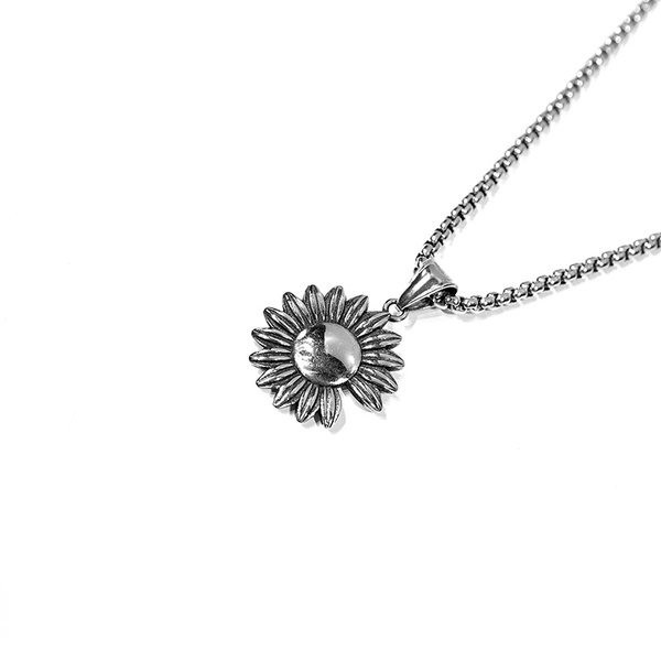 Lant de metal elegant pentru barbati cu pandantiv