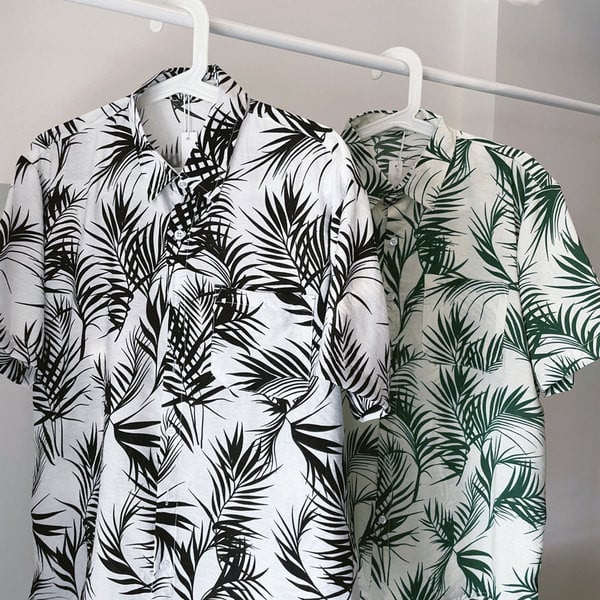 Cămașă casual pentru bărbați cu mâneci scurte și guler clasic - mai multe culori