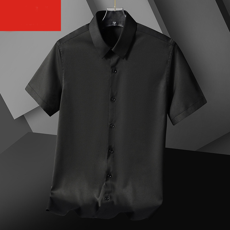 Cămașă bărbătească model uni cu mâneci scurte sau lungi