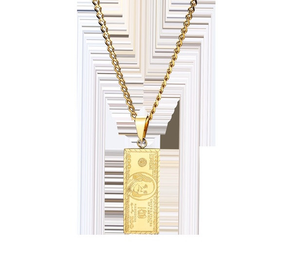 Ανδρική ατσάλινη αλυσίδα με μενταγιόν