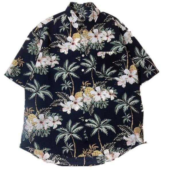 Meeste kaasaegne lillelise mustri ja klassikalise kraega särk