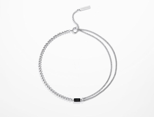 Ανδρική αλυσίδα με διακοσμητική πέτρα