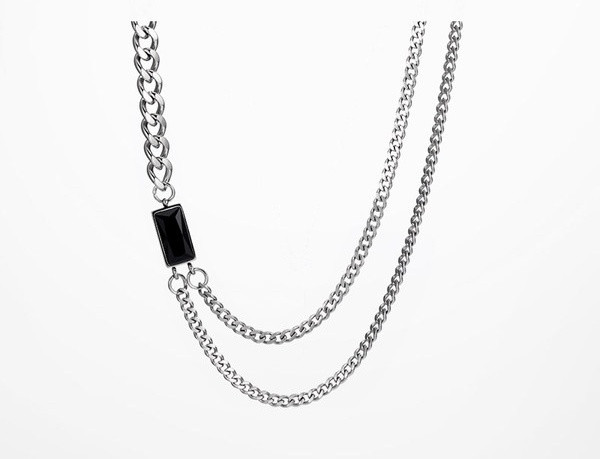 Ανδρική αλυσίδα με διακοσμητική πέτρα