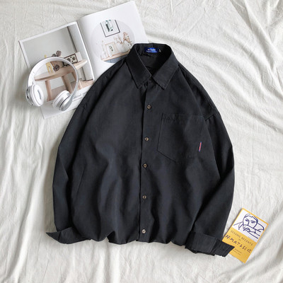 Casual meeste särgi lai mudel pikkade varrukate ja nööpidega