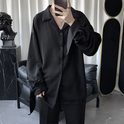 Camasa barbateasca model dreapta cu guler clasic