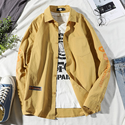 Ανδρικό πουκάμισο νέο μοντέλο με μακριά μανίκια και μεγέθη έως 5XL