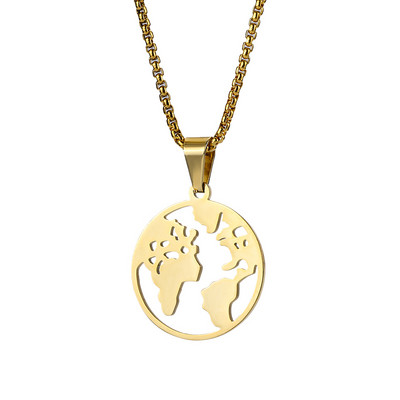 Μοντέρνα ανδρική αλυσίδα από χάλυβα με μενταγιόν