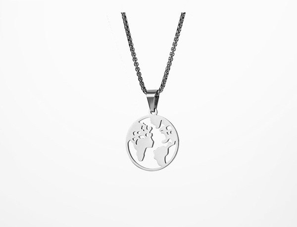 Μοντέρνα ανδρική αλυσίδα από χάλυβα με μενταγιόν